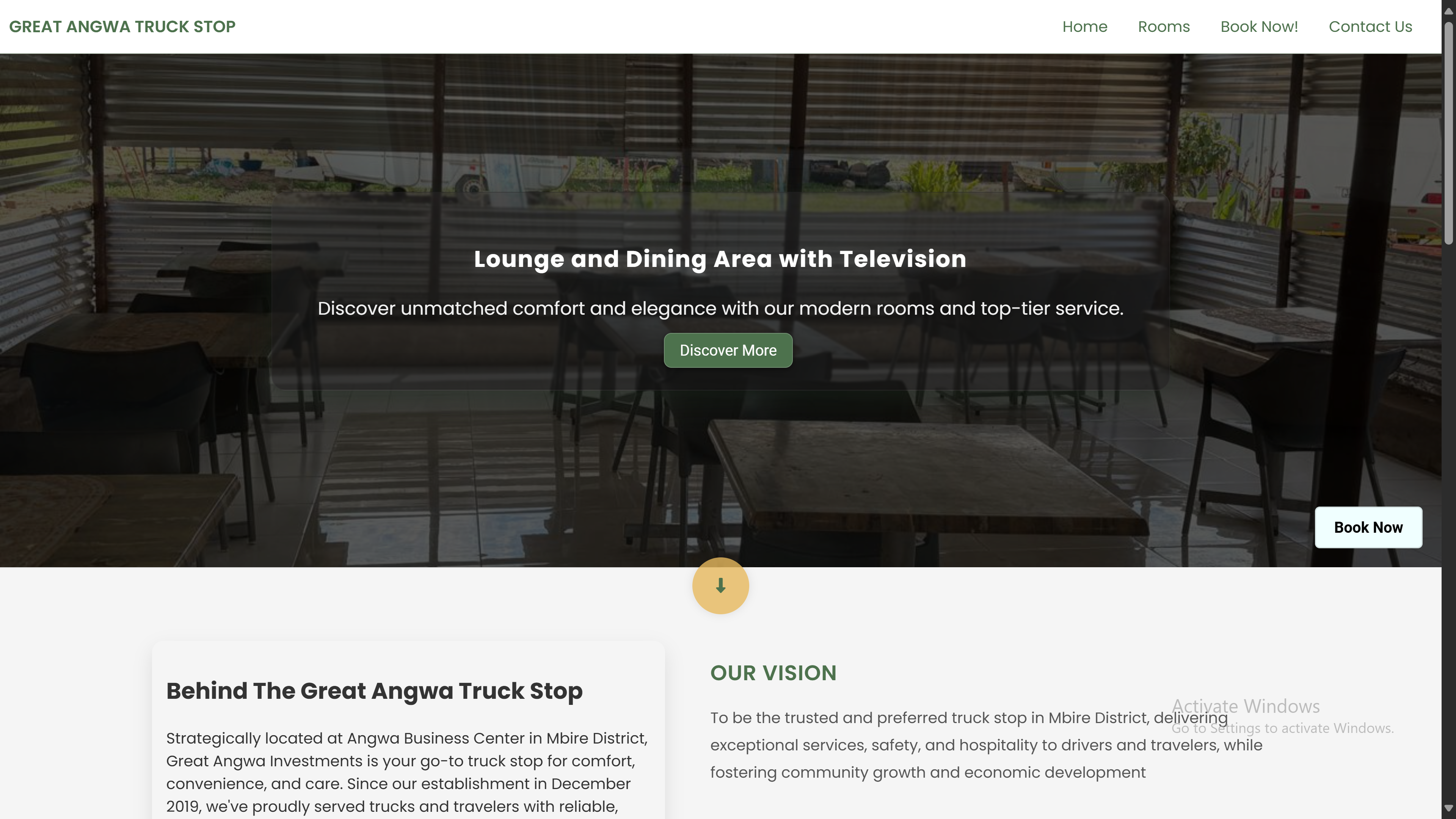 Great Angwa Hotel Website